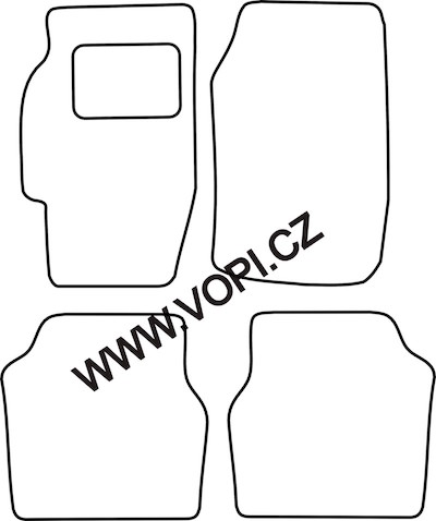 Textil-Autoteppiche Honda Accord 1990 - 1994 Carfit (1712)